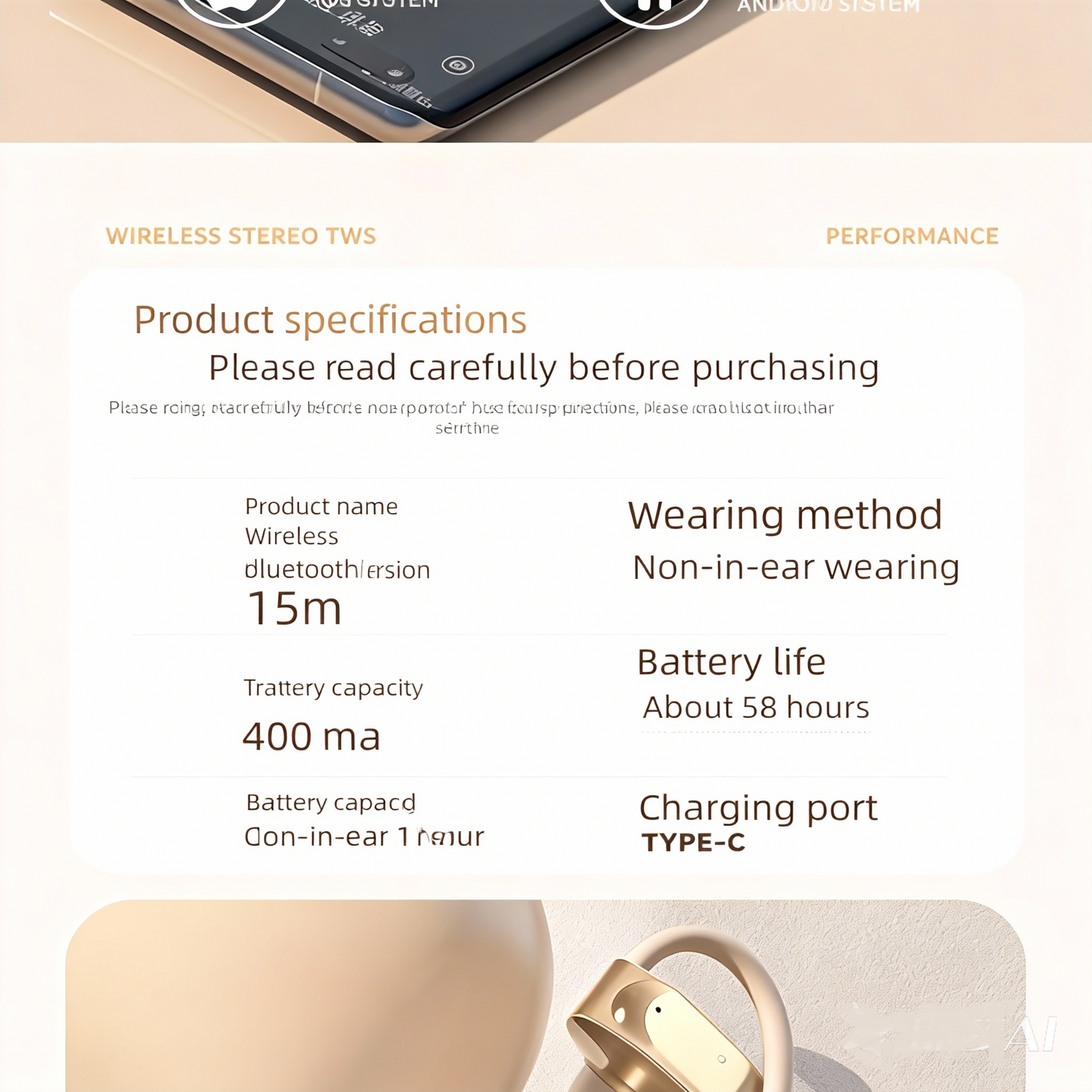 Smart Quality Translation Earbud for Over 40 Languages