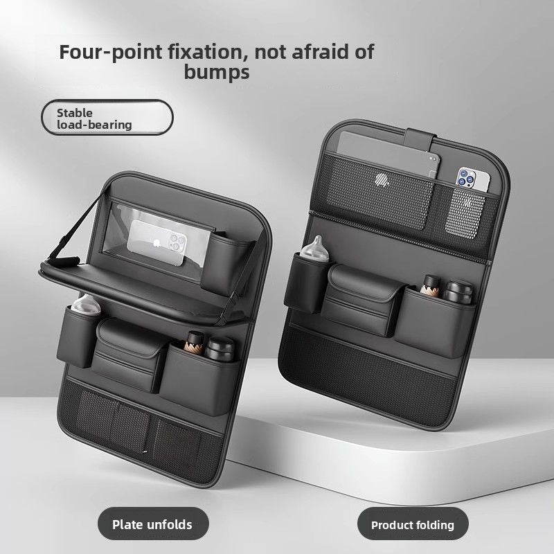 Car Seat Back Storage Rack Seat Back Organizer Bag Child Car Rear Seat Folding Table Car Small Table Portable