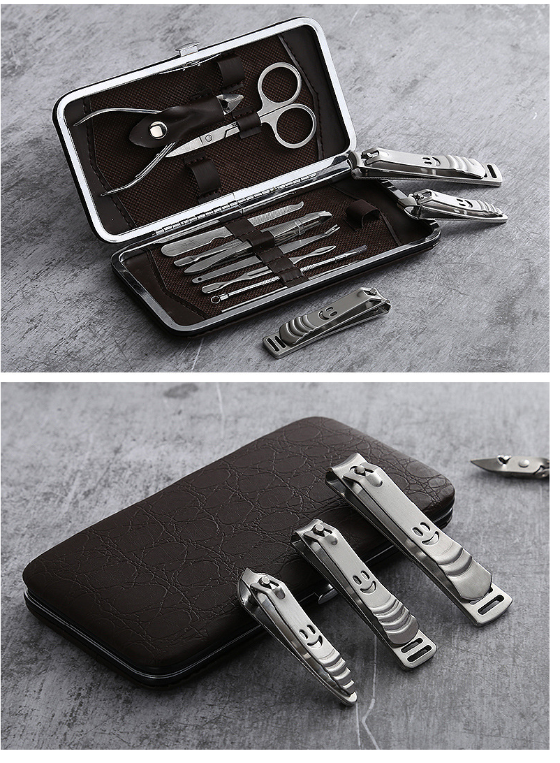 Unlock Salon-Perfect Nails, Your Ultimate 12-Piece Stainless Steel Manicure Set