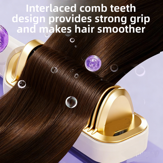 2-in-1 straightener and corrugator, negative ions, LCD display, 25 temperature steps, rapid heating, global voltage