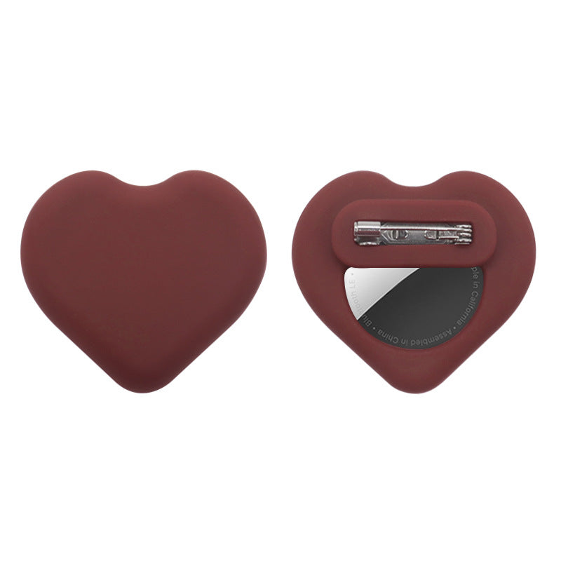 Child and pet Locator tracter Silicone Protection Case  - AirTag Love Design Pin
