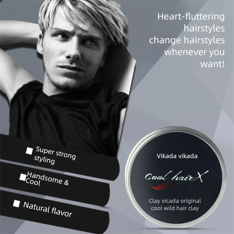 Long-lasting matte hair gel, hair styling wax