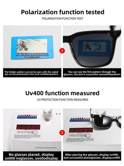 Men's Polarized Sunglasses, UV400, AntiReflex, Fishing Driving, Lightweight TR90 Frame, Aviator Design, 3 Filter Classes, Ideal Gift.