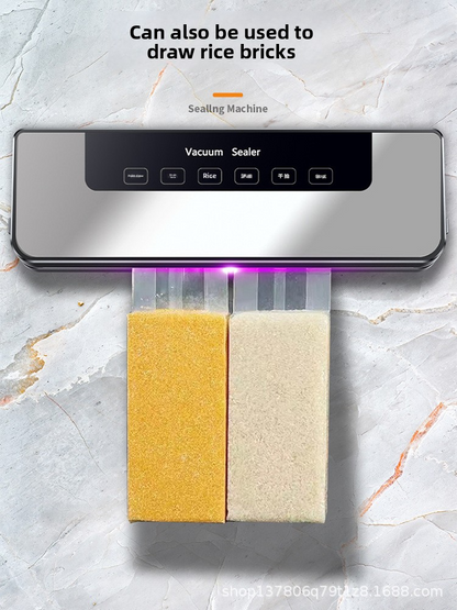 Automatic wet and dry vacuum sealer, 30 cm sealing width, 85 kPa vacuum, 120 W power, one-button operation, portable (35 x 11 x 5.5 cm) – Keeps food fresh 5 times longer!