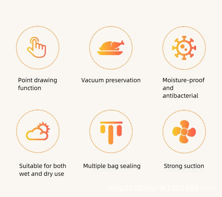 Automatic wet and dry vacuum sealer, 30 cm sealing width, 85 kPa vacuum, 120 W power, one-button operation, portable (35 x 11 x 5.5 cm) – Keeps food fresh 5 times longer!