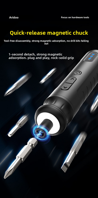 4.2V wireless electric screwdriver, 10Nm adjustable torque, accessory set, USB charging, 3 steps