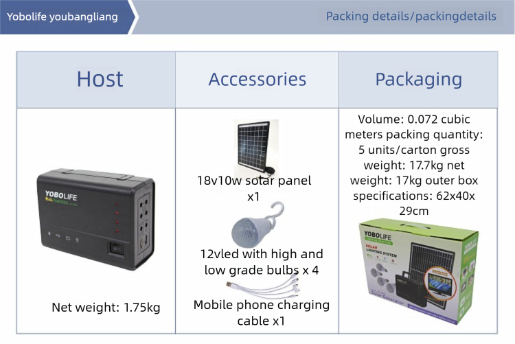 60W Solar Generator Kit, 120W Portable Power Station for Home, 220V AC Outlet Off-Grid Solar Power System with 4 LED Bulbs & USB Port, Backup Power for TV, Laptop, Phone Charging for Camping Emergency