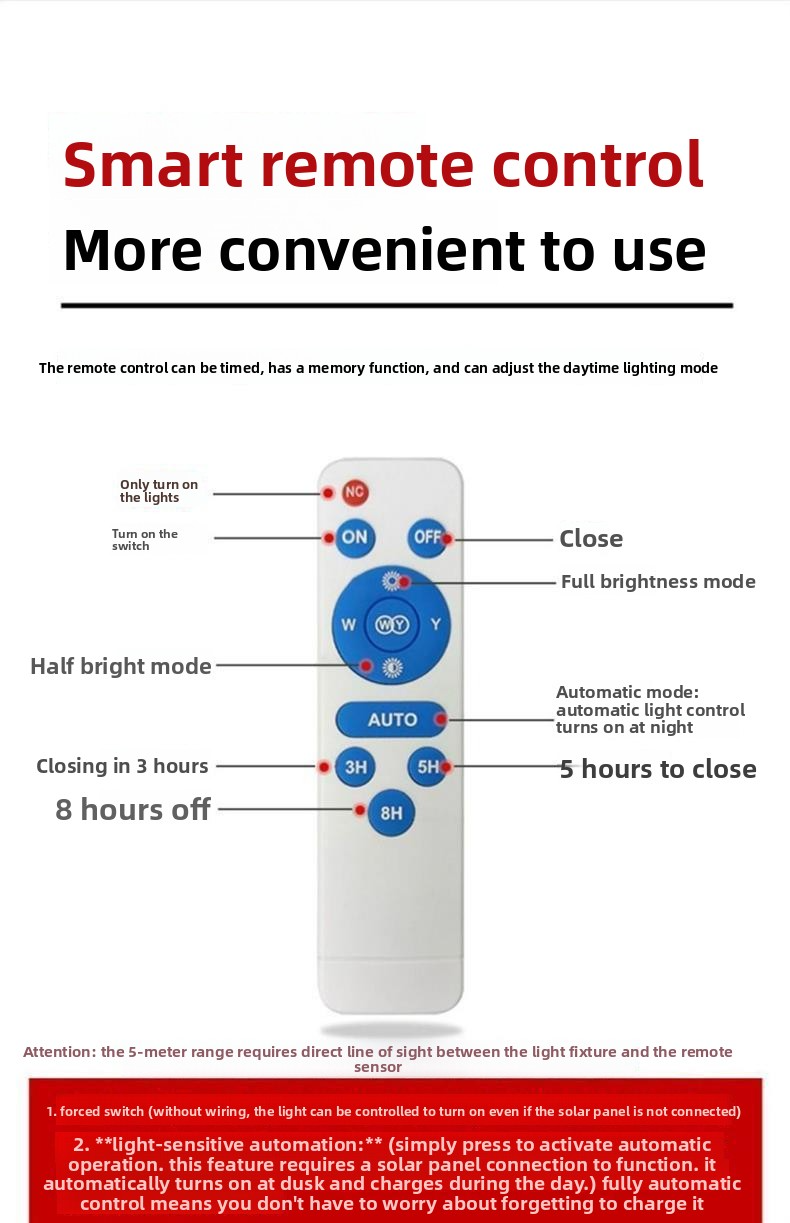 Outdoor LED Solar Lamp with Motion Sensor, 20W-40000W, IP67, for Courtyard and Garden
