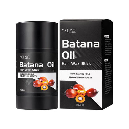 Batana Oil Hair Oil Stick, Smoothing and Repairing Damaged Tips, No Removal, Instant Moisturizing, Easy to Apply, For Home and Professional Use, Customizable Packaging, 30g