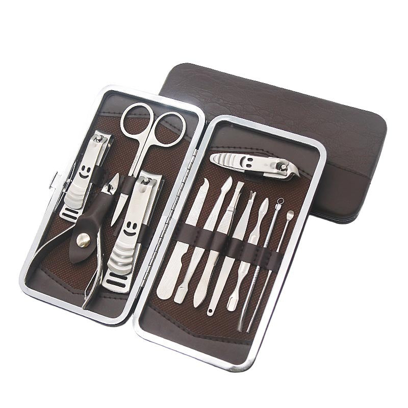 Unlock Salon-Perfect Nails, Your Ultimate 12-Piece Stainless Steel Manicure Set