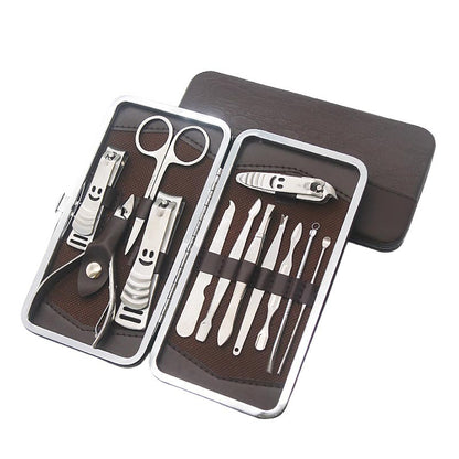 Unlock Salon-Perfect Nails, Your Ultimate 12-Piece Stainless Steel Manicure Set