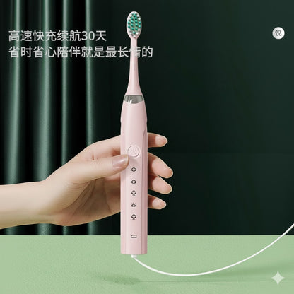 S6 Sonic Electric Toothbrush, 40,000 vibrations/min, IPX7, 5 modes, USB, fast shipping