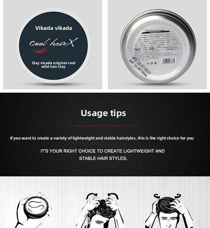Long-lasting matte hair gel, hair styling wax