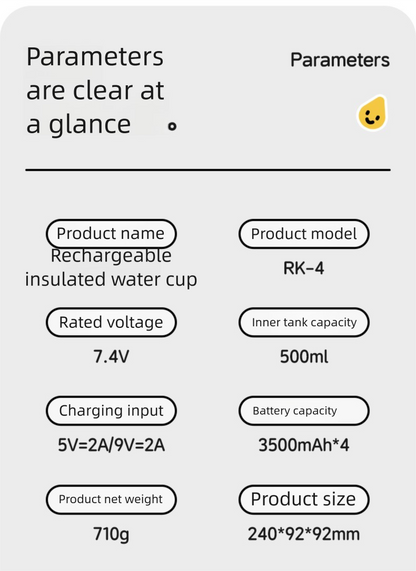 Wireless Thermal Cup for Wuke Milk, Quick Heating 18W, 6 Temperature Steps, Stainless Steel, 0.84kg, Portable for Travelers In other words, it's the same.