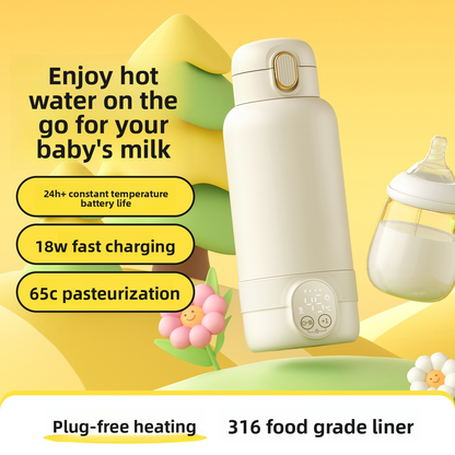Wireless Thermal Cup for Wuke Milk, Quick Heating 18W, 6 Temperature Steps, Stainless Steel, 0.84kg, Portable for Travelers In other words, it's the same.