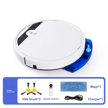 Cleaning robot, vacuum cleaner and mop with APP, 1800Pa, thin 4.5cm, 90 minutes autonomy, black/white