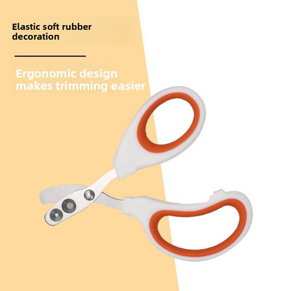 Cat Dog Nail Scissors, Safety Hole, Overcutting Prevention, Stainless Steel, Ergonomic, Easy to Use