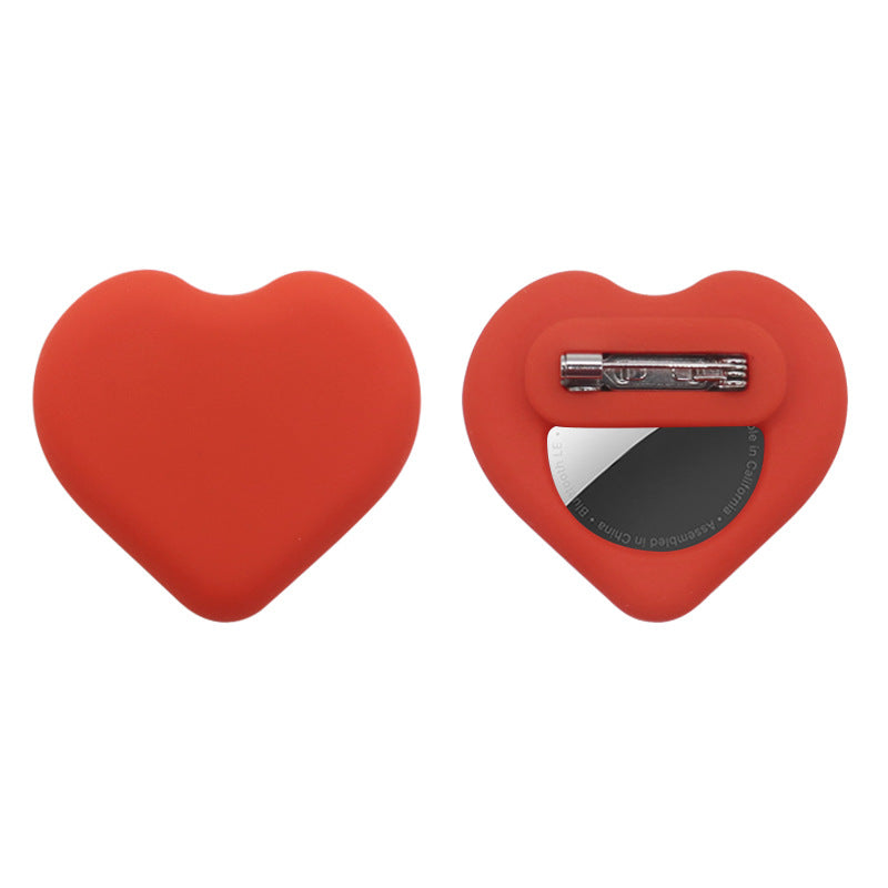 Child and pet Locator tracter Silicone Protection Case  - AirTag Love Design Pin