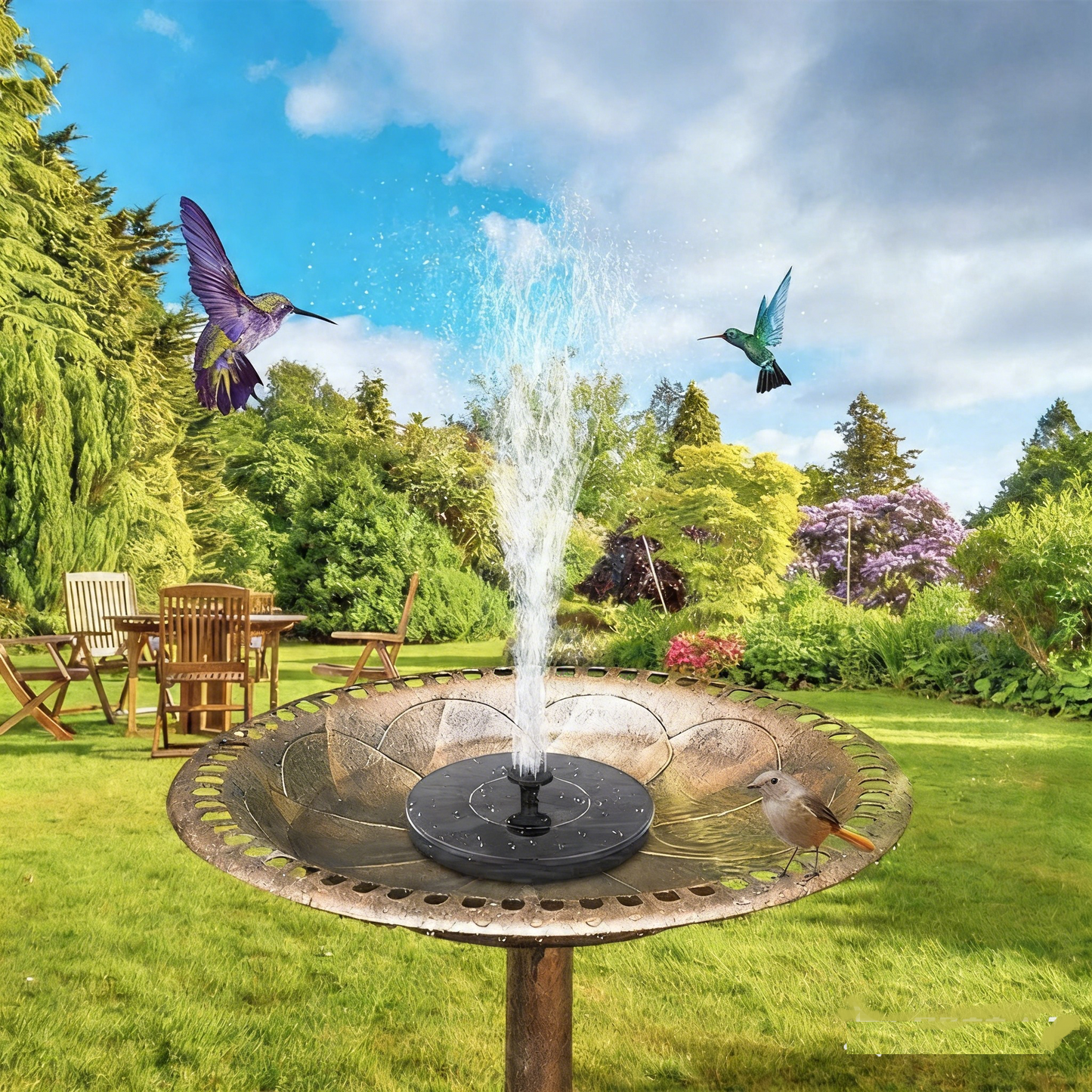 Turn Any Bird Bath into a Mini Fountain – No Electricity, No Batteries, No Monthly Bills