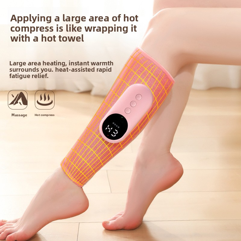 Calf massager, air wave electric air pressure unblocking device, multi-functional leg massager, constant temperature hot compress leg beauty device