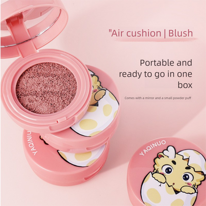 YAQINO creamy cheek mask, aerated texture, water and sweat resistant, natural finish, 3.2g, orange/pink