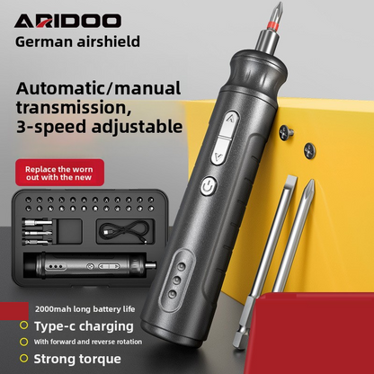 4.2V wireless electric screwdriver, 10Nm adjustable torque, accessory set, USB charging, 3 steps