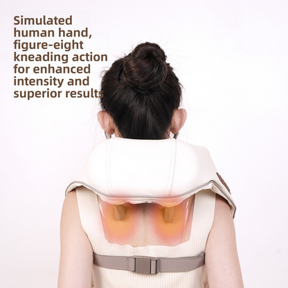 Neck and Shoulder Massage Pellet, with Friction and Heating, 6 Heads, 3 Speeds, Battery, YC-369C