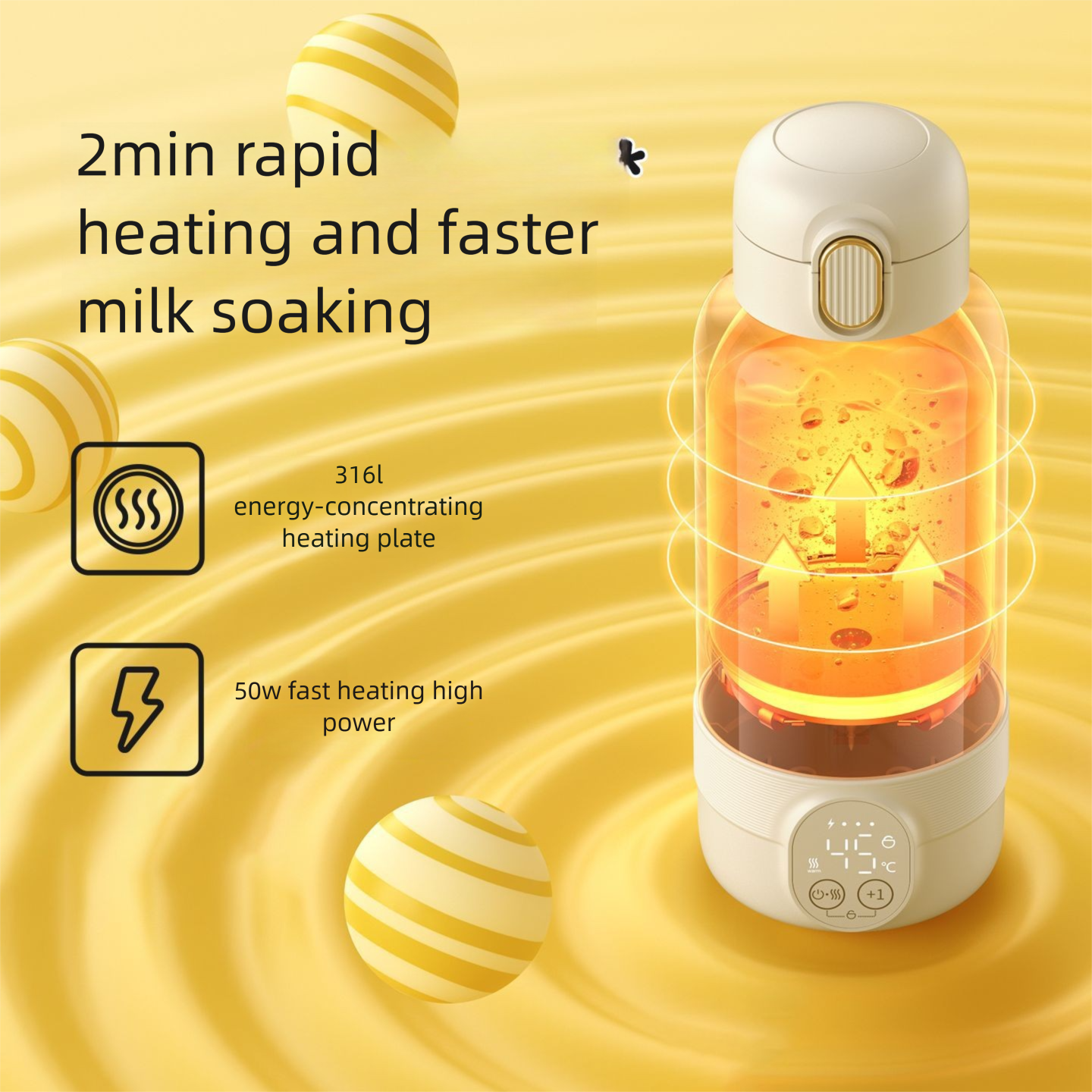 Wireless Thermal Cup for Wuke Milk, Quick Heating 18W, 6 Temperature Steps, Stainless Steel, 0.84kg, Portable for Travelers In other words, it's the same.