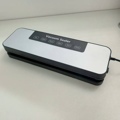 Automatic wet and dry vacuum sealer, 30 cm sealing width, 85 kPa vacuum, 120 W power, one-button operation, portable (35 x 11 x 5.5 cm) – Keeps food fresh 5 times longer!