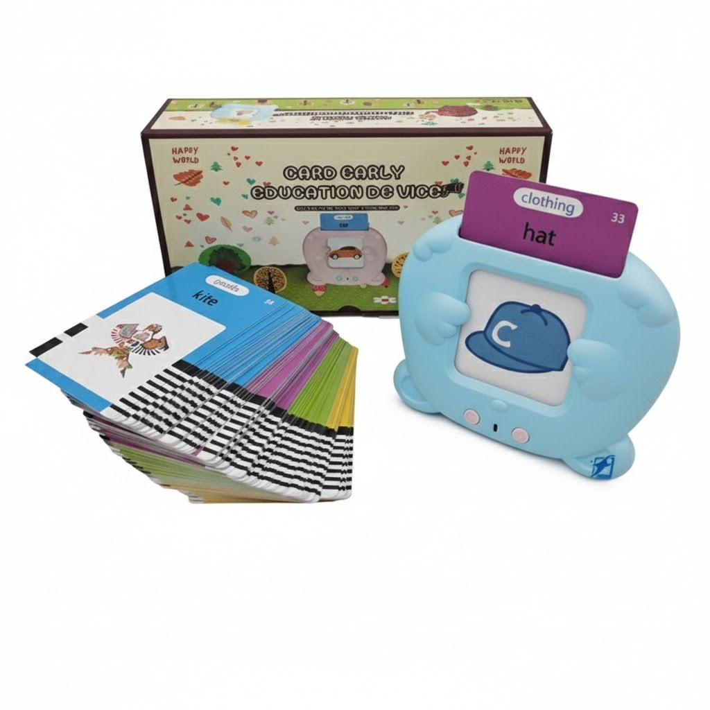 Educational toy speaking cards, 224 words, Montessori learning, gift for children 2-6 years old