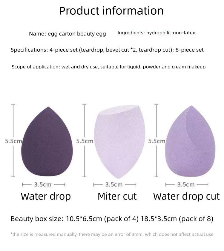 Super Soft Makeup Sponge Set, Latex-Free Beauty Blender for Flawless Foundation, Wet&Dry Dual Use, No Absorption No Crumbs, Bouncy Blend vs Brush Streaks, 4pcs Travel Box, Pink