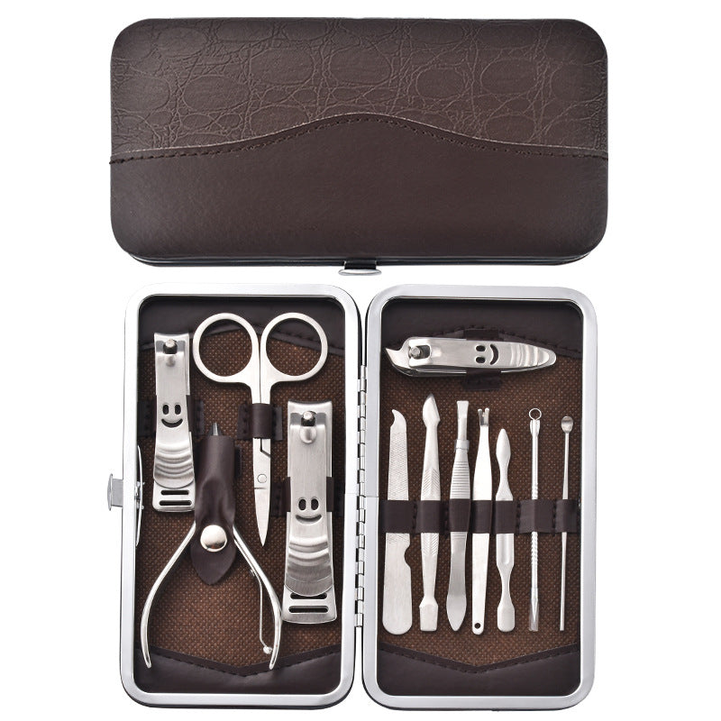 Unlock Salon-Perfect Nails, Your Ultimate 12-Piece Stainless Steel Manicure Set