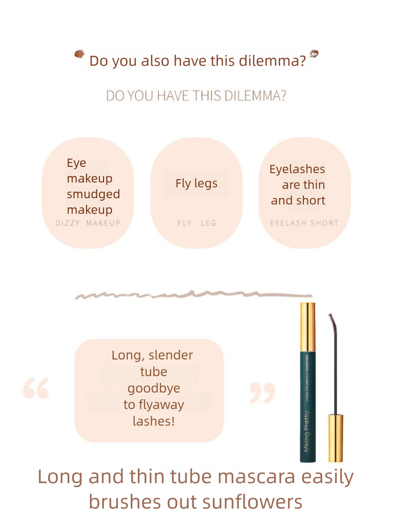 Color Mascara, Slim Brush for Extra Long & Curling Lashes, Waterproof & Sweat-Proof Formula, Smudge-Proof All-Day Wear vs Clumpy Mascara
