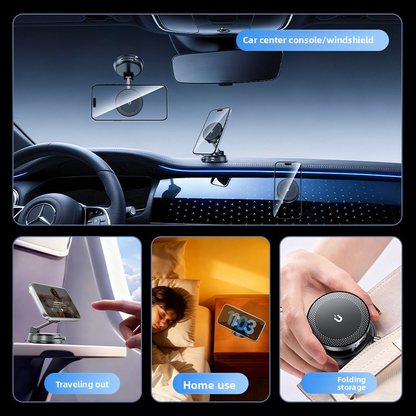 Phone support MagSafe wireless charging, powerful fan, 360° rotation, 15W, black