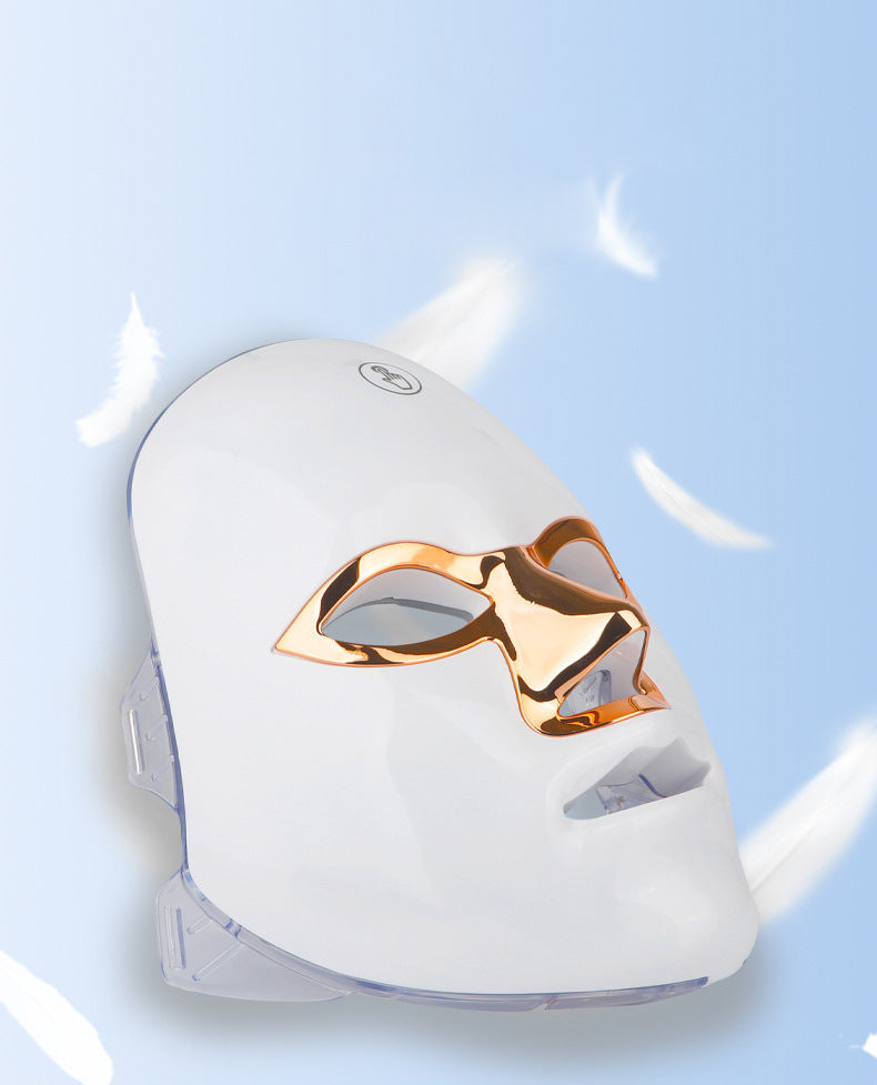 7-color LED face mask, rechargeable, touch, for skin care