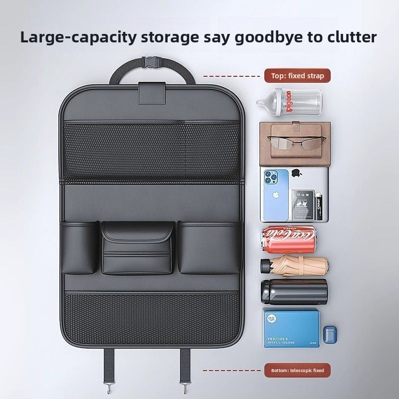 Car Seat Back Storage Rack Seat Back Organizer Bag Child Car Rear Seat Folding Table Car Small Table Portable