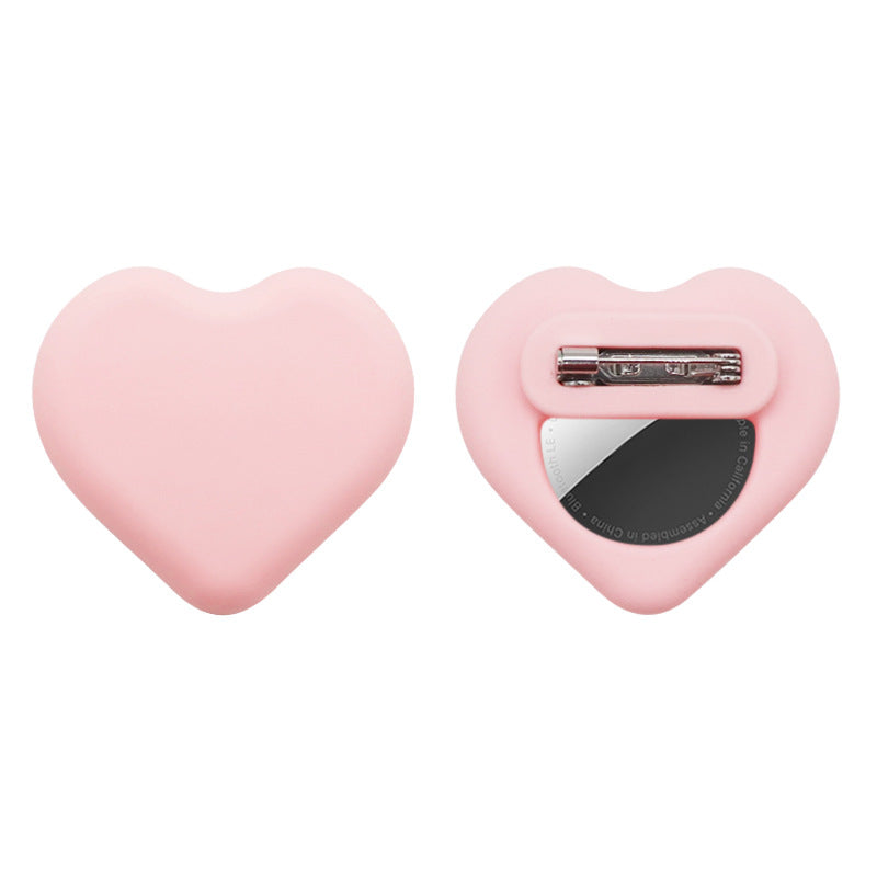 Child and pet Locator tracter Silicone Protection Case  - AirTag Love Design Pin