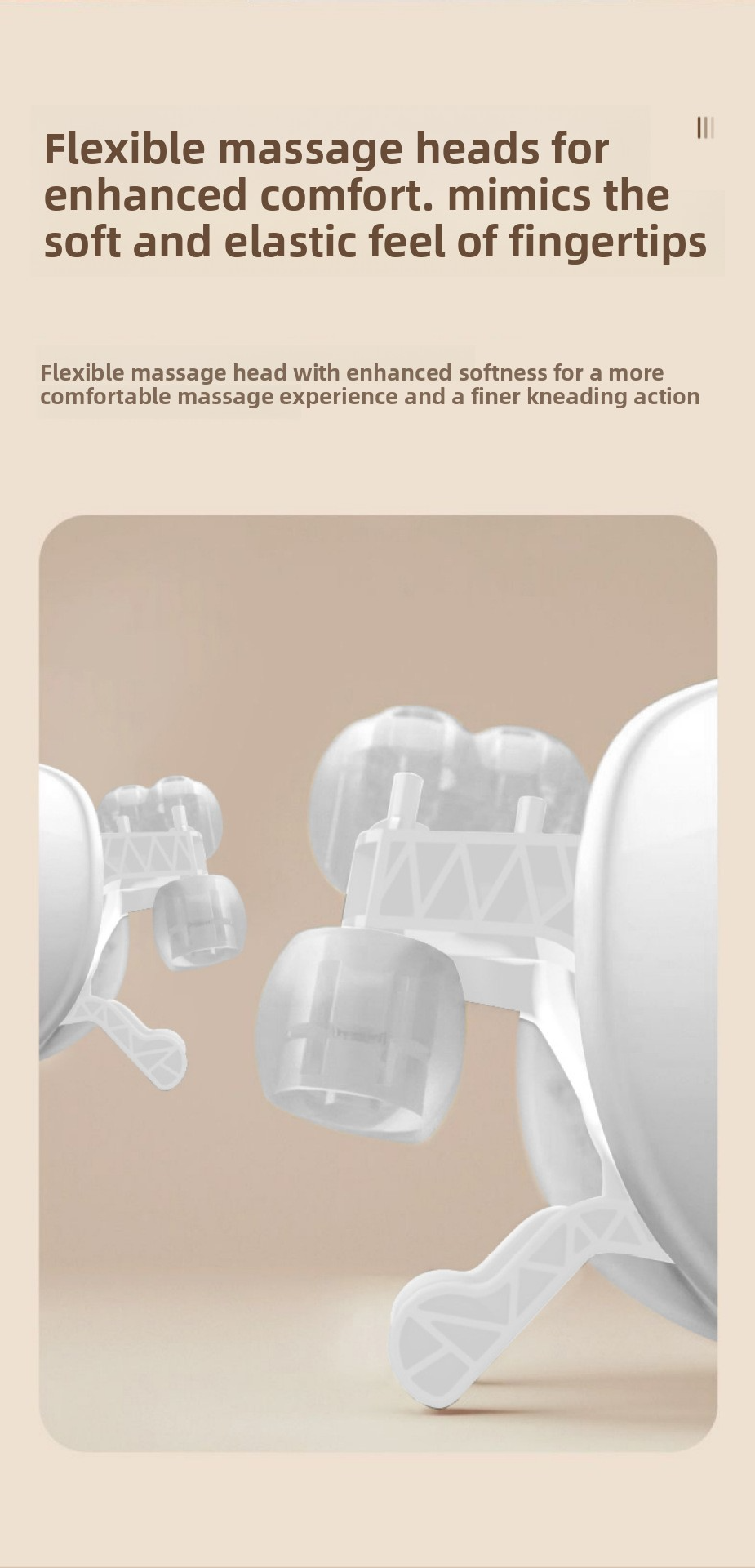 Neck and Shoulder Massage Pellet, with Friction and Heating, 6 Heads, 3 Speeds, Battery, YC-369C
