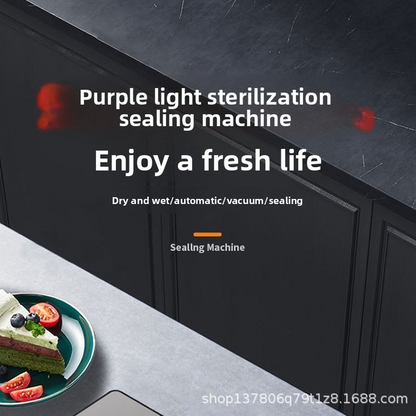 Automatic wet and dry vacuum sealer, 30 cm sealing width, 85 kPa vacuum, 120 W power, one-button operation, portable (35 x 11 x 5.5 cm) – Keeps food fresh 5 times longer!