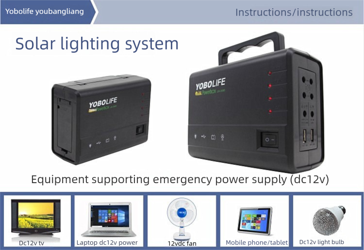 60W Solar Generator Kit, 120W Portable Power Station for Home, 220V AC Outlet Off-Grid Solar Power System with 4 LED Bulbs & USB Port, Backup Power for TV, Laptop, Phone Charging for Camping Emergency