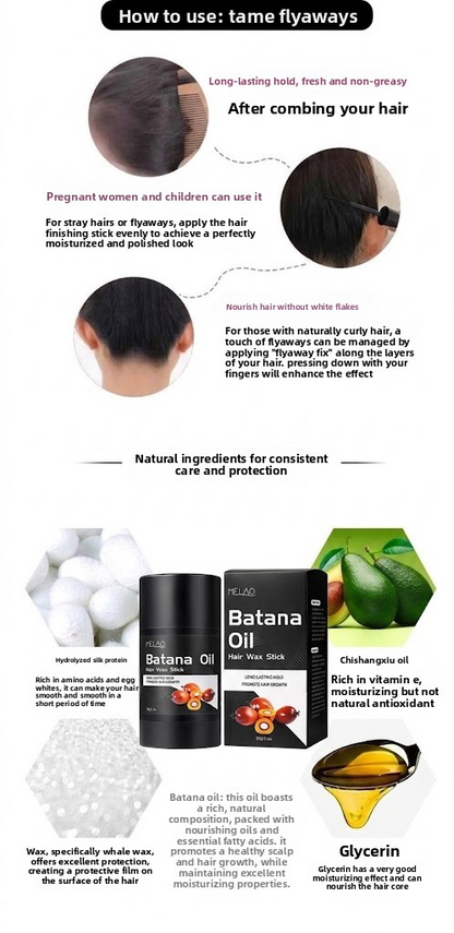 Hair combing wax with Batan Oil – nourishing and shining for your hair