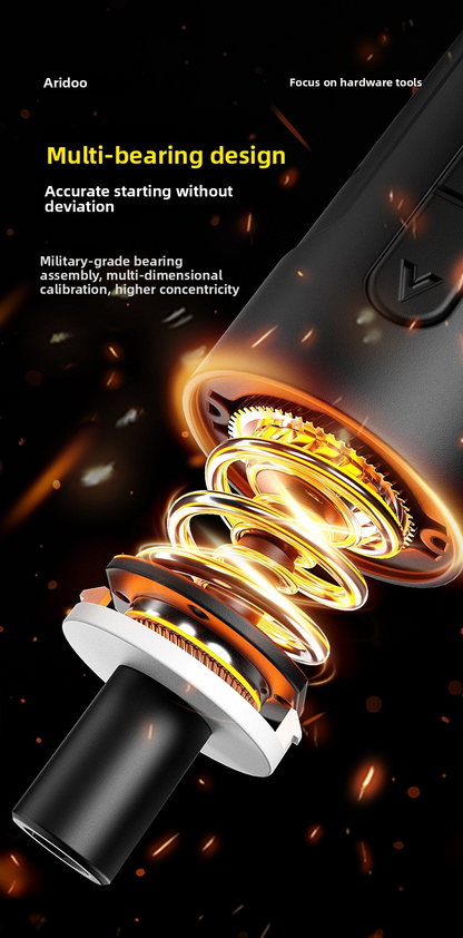 4.2V wireless electric screwdriver, 10Nm adjustable torque, accessory set, USB charging, 3 steps
