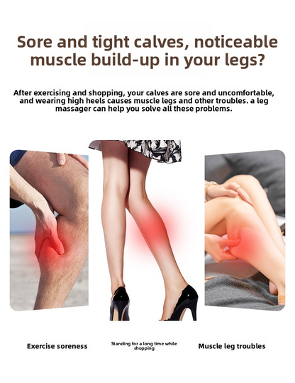 Calf massager, air wave electric air pressure unblocking device, multi-functional leg massager, constant temperature hot compress leg beauty device