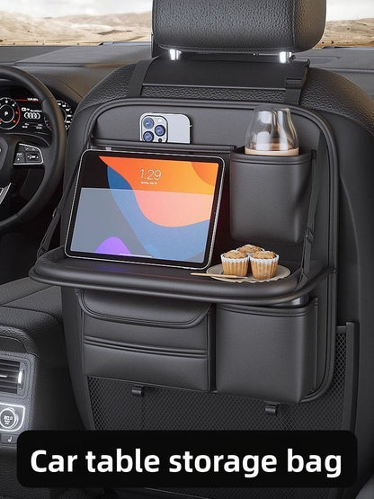 Car Seat Back Storage Rack Seat Back Organizer Bag Child Car Rear Seat Folding Table Car Small Table Portable