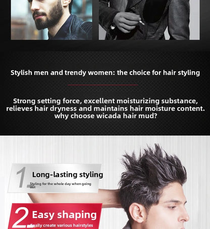 Long-lasting matte hair gel, hair styling wax
