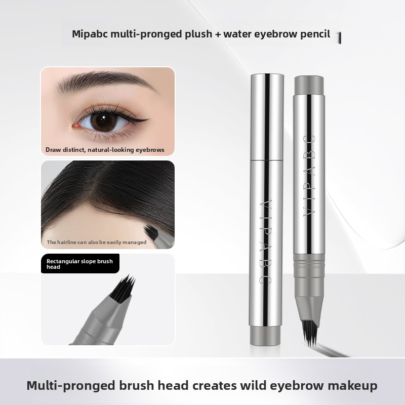 Eyebrow pencil with long-lasting waterproof distinct roots