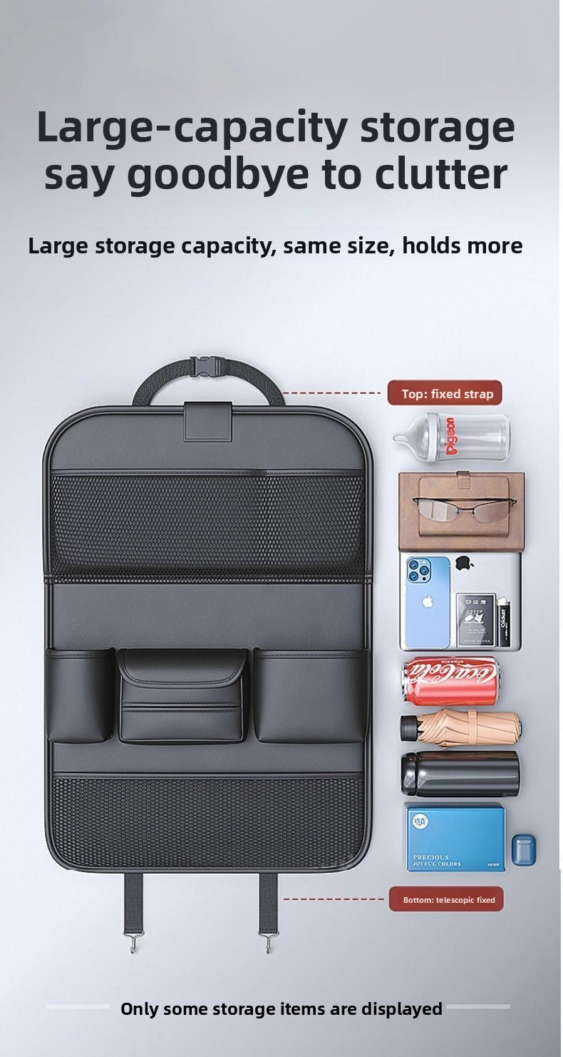 Car Seat Back Storage Rack Seat Back Organizer Bag Child Car Rear Seat Folding Table Car Small Table Portable