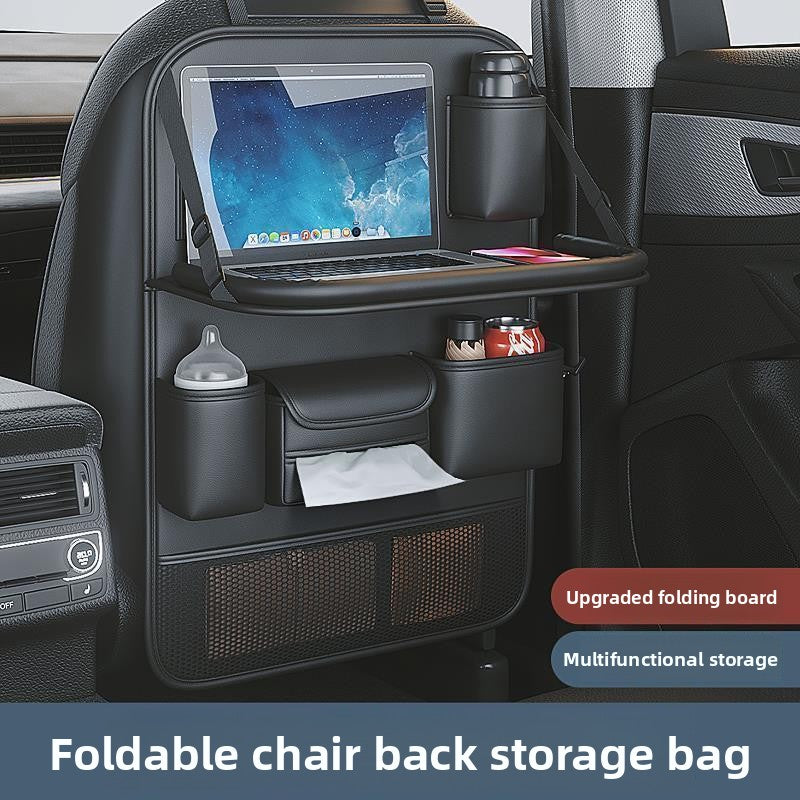 Car Seat Back Storage Rack Seat Back Organizer Bag Child Car Rear Seat Folding Table Car Small Table Portable