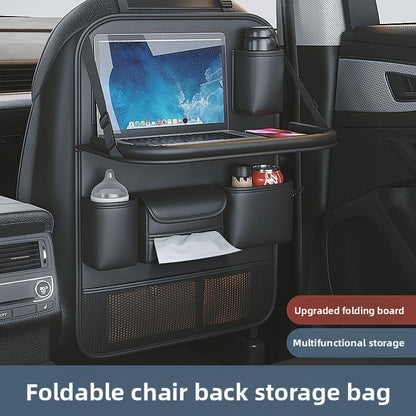 Car Seat Back Storage Rack Seat Back Organizer Bag Child Car Rear Seat Folding Table Car Small Table Portable