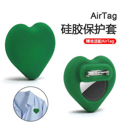 Child and pet Locator tracter Silicone Protection Case  - AirTag Love Design Pin